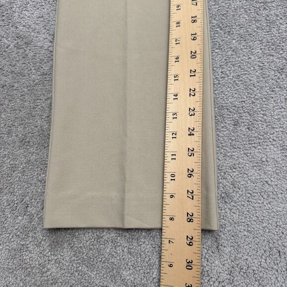 Vintage Y2K Sigrid Olsen Trouser Dress Pants Womens 12 Beige Straight High Rise - Picture 7 of 16